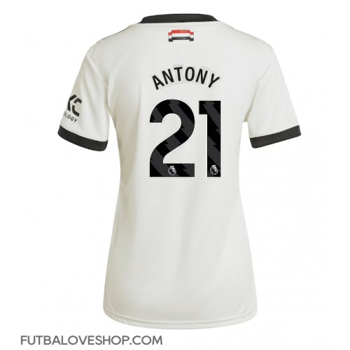 Dres Manchester United Antony #21 Tretina pre Ženy 2024-25 Krátky Rukáv